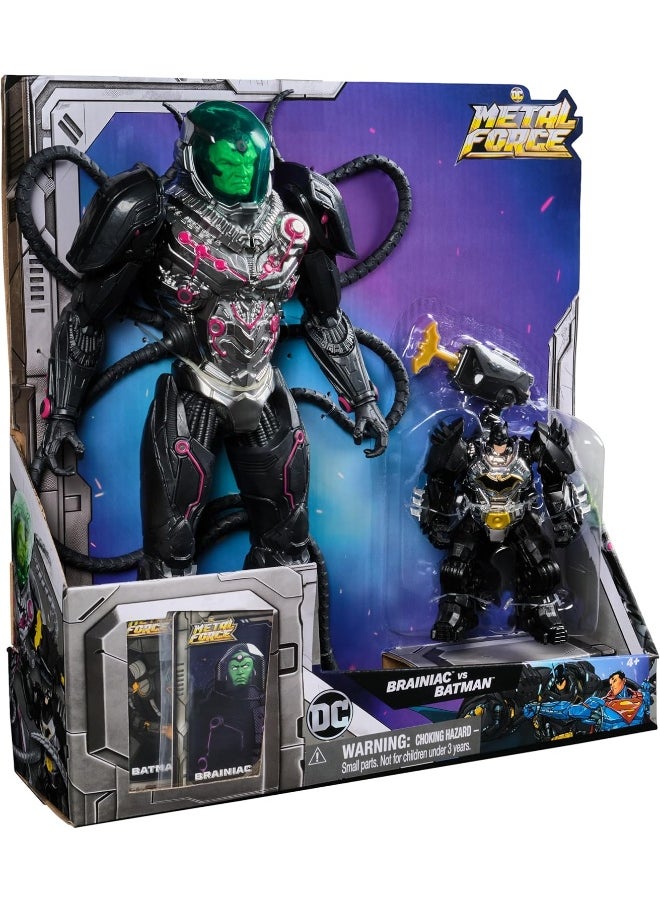 DC DC Metal Force Brainiac vs. Batman Action Figures Set (30.48 cm)  - Image 1