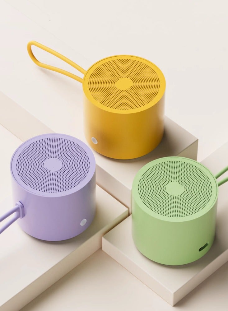Wireless Mini Bluetooth Speaker, Small and Portable, High Quality, Heavy Bass,Green+Charger - Image 2