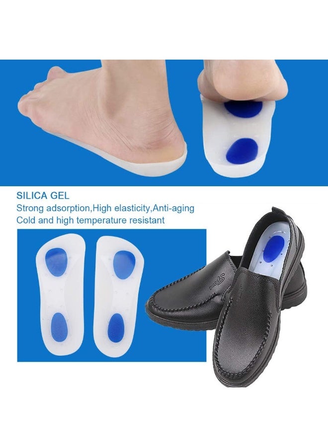 Shock-absorbing silicone insole for flat foot pain relief, foot correction, and plantar fasciitis relief for men - Image 3