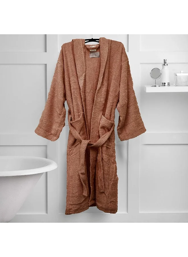 Bliss Casa Unisex Hooded Bathrobe - 100% Cotton, Super Soft, Highly Absorbent Bathrobes For Women & Men- Perfect for Everyday Use