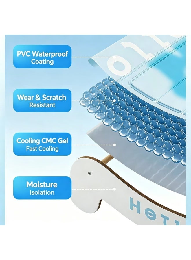 Elevated Pet Cooling Bed with Interactive Hanging Balls for Cats and Small Dogs - Image 4