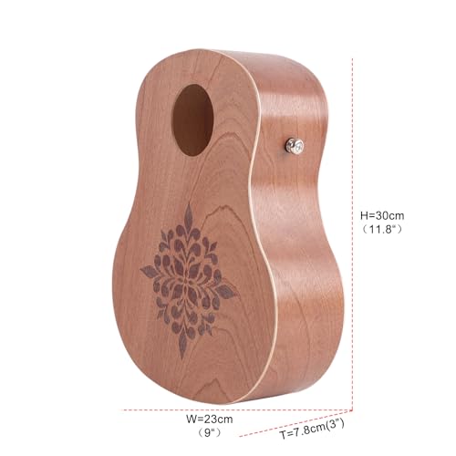 Rockhouse Travel Cajon Drum Box, Portable Wooden Hand Drum Beat Box Cajons Percussion Instrument Kit with Adjustable Strap & Storage Bag - Image 5