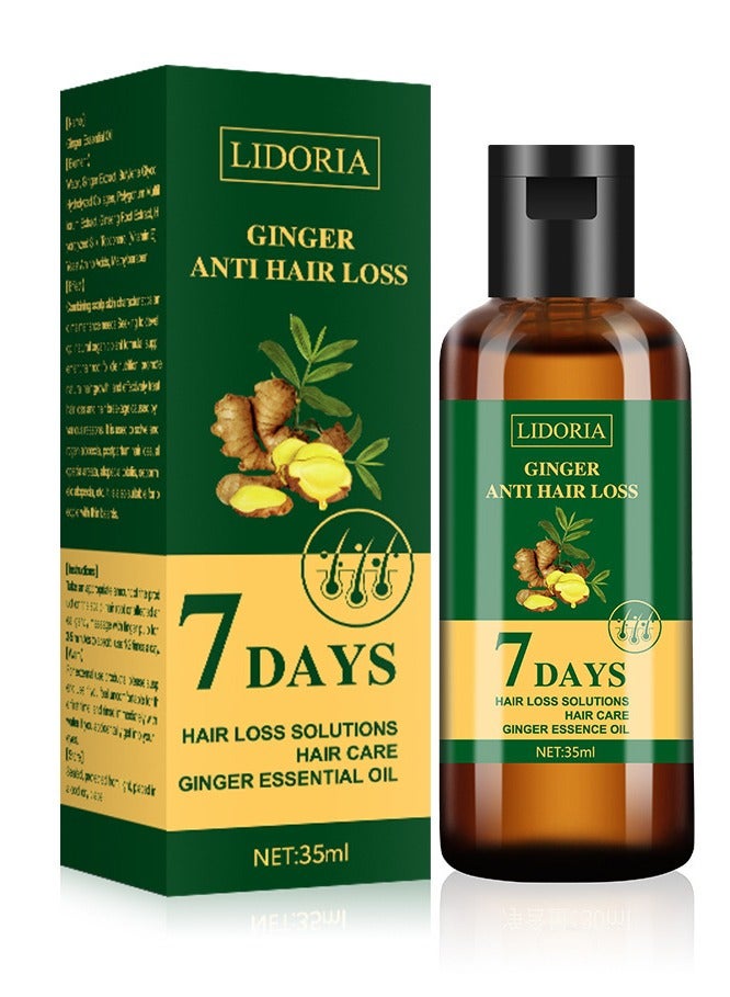 LIDORIA Ginger Hair Oil Ginger Essential Oil Relieves Hair Loss, Nourishes The Scalp, Strengthens Hair and Promotes Healthy Growth - Image 1