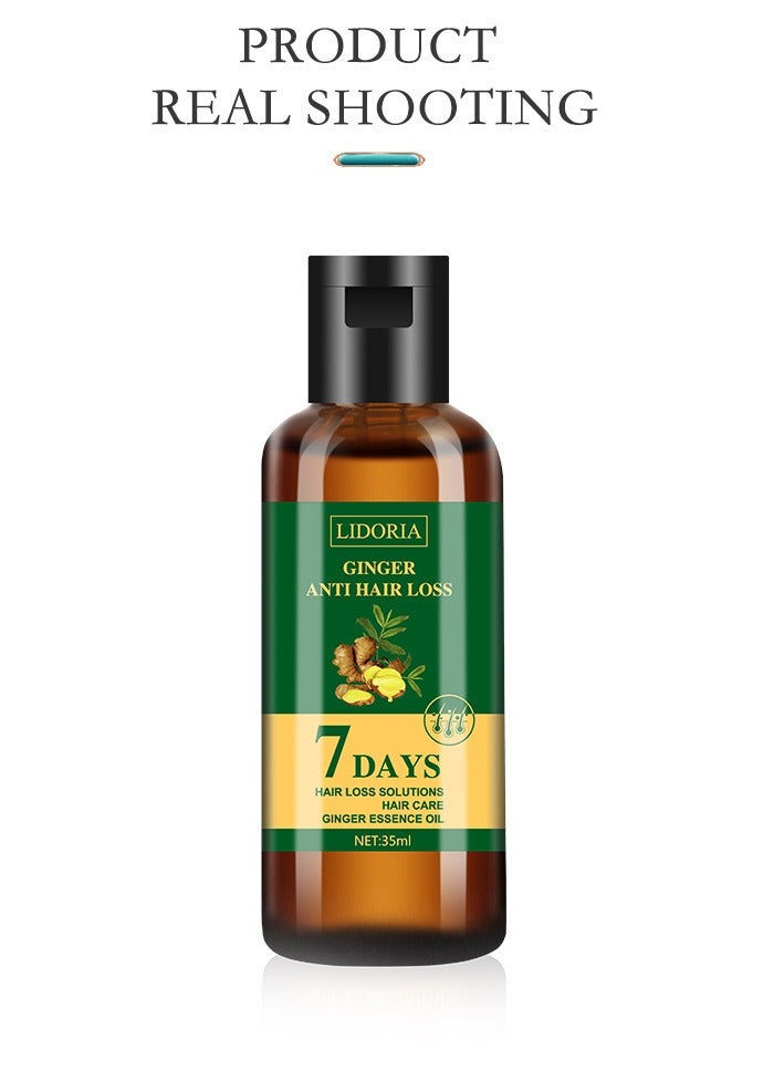 LIDORIA Ginger Hair Oil Ginger Essential Oil Relieves Hair Loss, Nourishes The Scalp, Strengthens Hair and Promotes Healthy Growth - Image 4