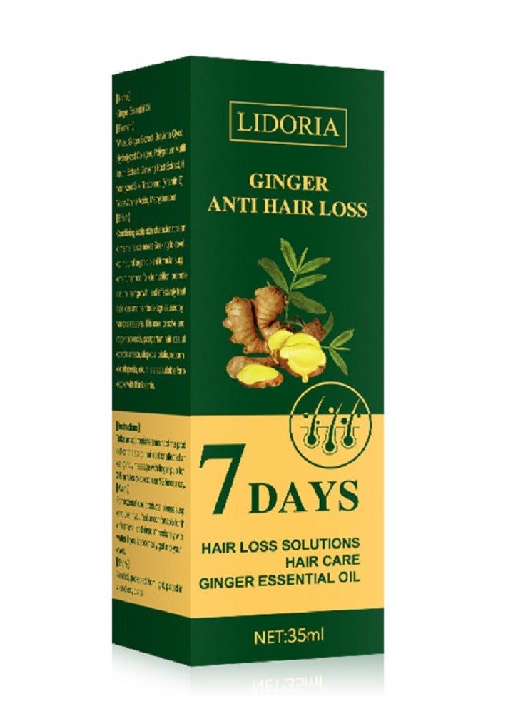 LIDORIA Ginger Hair Oil Ginger Essential Oil Relieves Hair Loss, Nourishes The Scalp, Strengthens Hair and Promotes Healthy Growth - Image 5