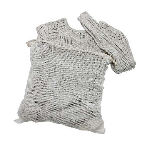 Simple Ecology Organic Cotton Mesh Laundry Bag; Machine Washing Bags for Delicates, Lingerie and Garments, X-Large 2 pack - Image 5