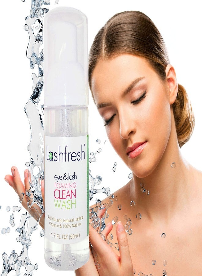 Lashfresh Foaming Clean Wash for Eyelash Extensions and Natural Lashes 50ml, Organic & 100% Natural. Sensitive formula. - Image 2