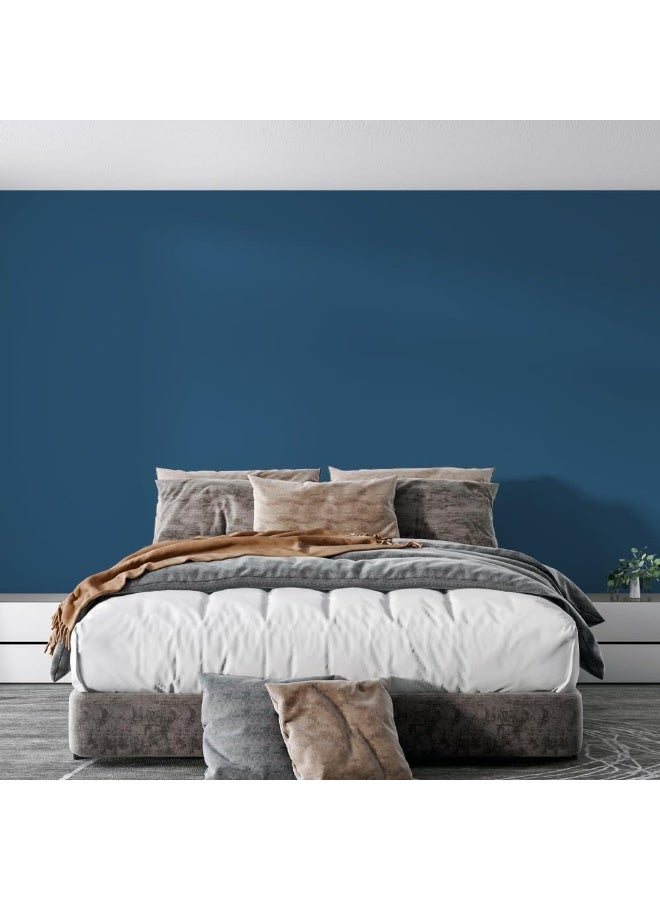 Ritver Matte Emulsion Paint for Home Decor, Premium Interior Wall Paint for Smooth Finish & Modern Wall Decor, Premium Low Odor Home Wall Paint - Blue Royal - Image 3