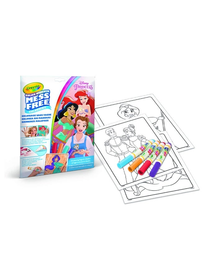 Crayola Color Wonder Once Upon A Time Coloring Set  – 18 Mess-Free Fairy Tale Coloring Pages and 4 Color Wonder Markers in Reusable Foldalope Storage Envelope (Ages 3+) - Image 5