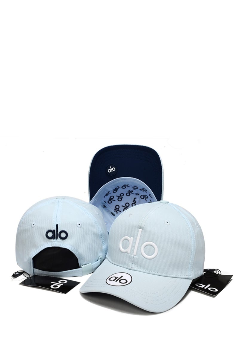 alo Alo Cap: Light Blue, Contrast Logo & Brand Detailing