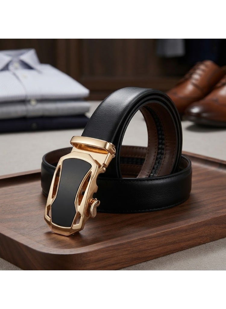 Stylish men's belt made of 100% genuine leather, durable and of high quality - Image 2