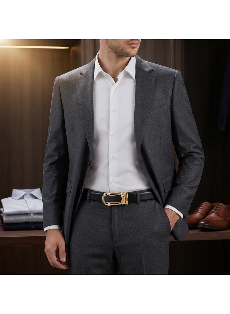 Stylish men's belt made of 100% genuine leather, durable and of high quality - Image 3