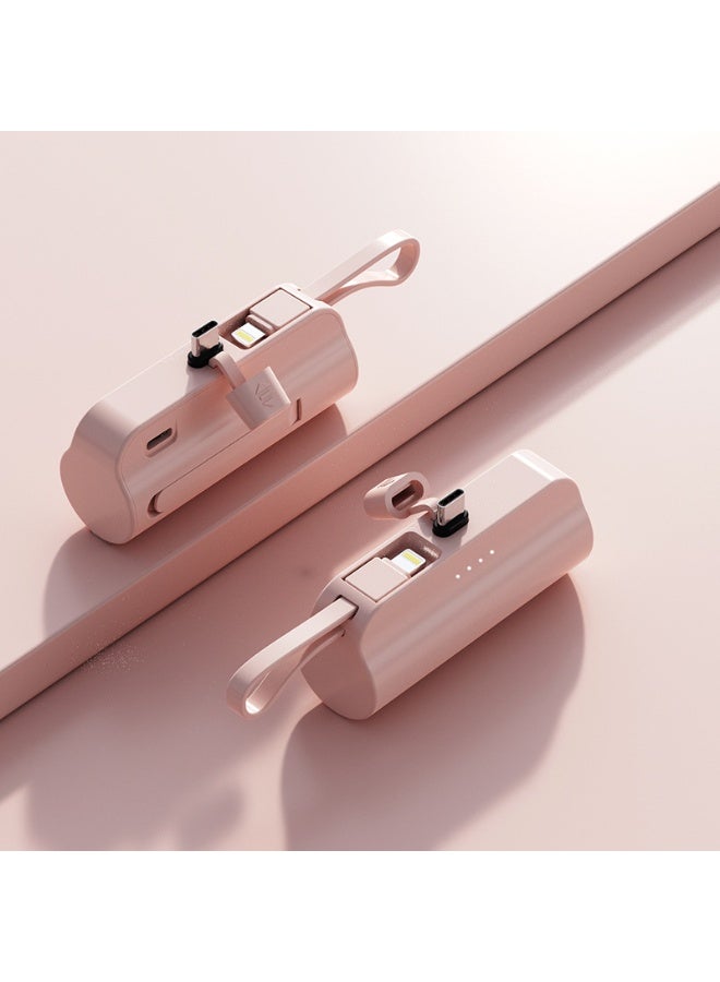 Mini Capsule Power Bank 10000mAh Portable Charger with Phone Stand (Type-C Version Includes Charging Cable for iPhone) - Image 1