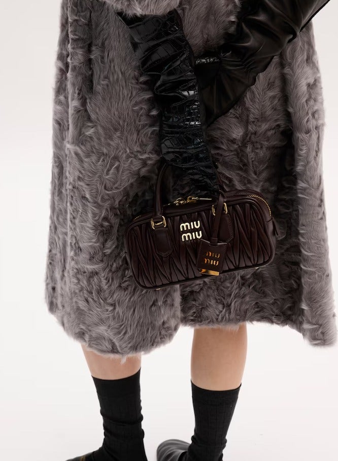 MIU MiU Arcadie Top Handle Bag in Matelassé Nappa Leather Crossbody Shoulder bag M  - Image 5