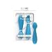 ezpz Tiny Spoon 2 Pack in Blue 6 Months 100 Silicone Spoon for Baby Led Weaning Purees Designed by a Pediatric Feeding Specialist Shower Essentials Gifts - Image 2