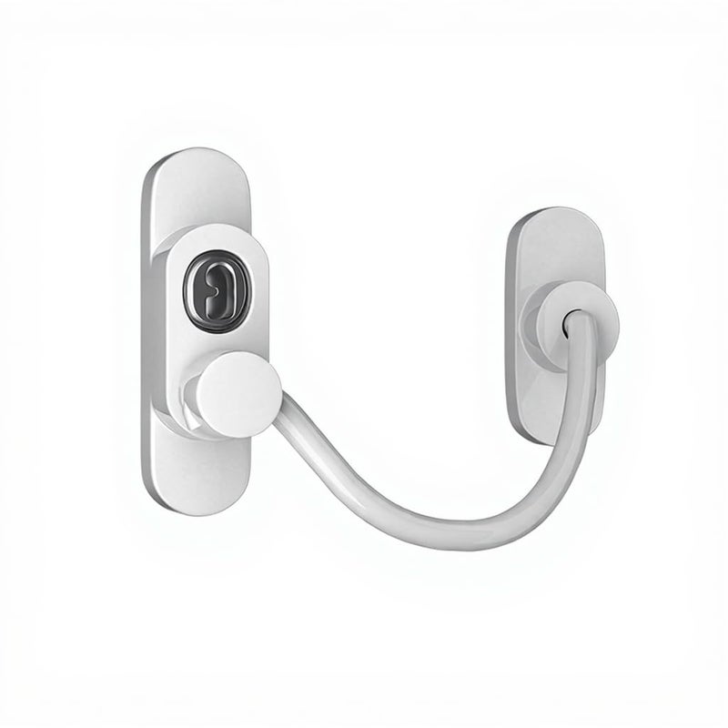 SNAPPSY قفل أمان الأطفال للثلاجة، الدرج والباب المنزلق | مقاوم للإفراج ومقاوم للقرصنة من الفولاذ المقاوم للصدأ مع حبل سلكي سميك إضافي - Image 1