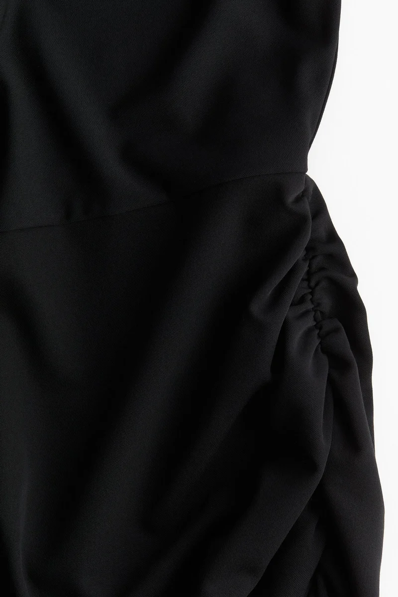 H&M Draped one-shoulder dress