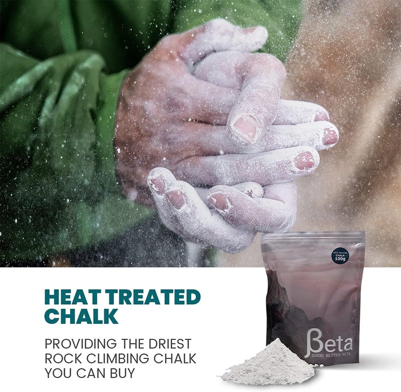 Beta Climbing Beta Rock Climbing Chalk Premium, Heat Treated Loose Powdered Rock Climbing Chalk Made with 100% Magnesium Carbonate. 100% of Profits Donated. The Strongest Grip Possible. (Chalk Powder, Hand Chalk) - Image 2