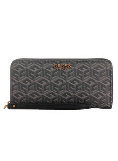 Sestri Logo Laurel Slg Large Zip Around Long Wallet Black Print