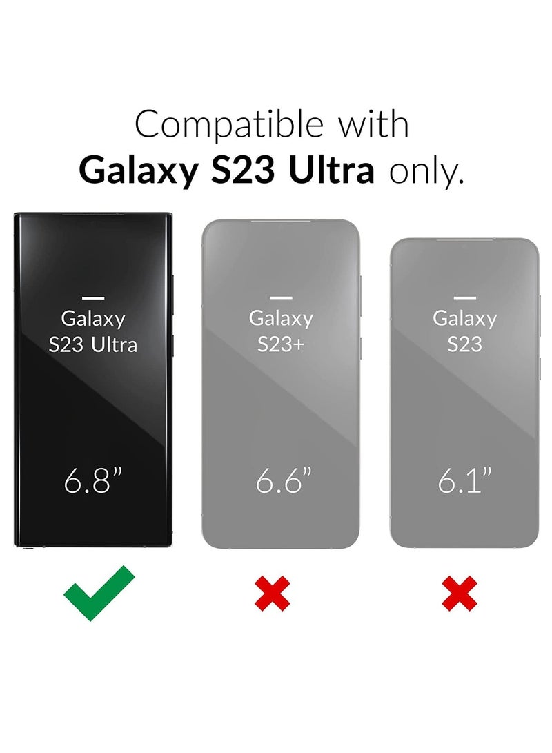 بورتوني حافظة لهاتف سامسونج جالاكسي S23 الترا من الجل المطاطي الناعم السائل المضاد للخدش حافظة هاتف من السيليكون الأصلي لهاتف جالاكسي S23 الترا 6.8 بوصة - Image 2