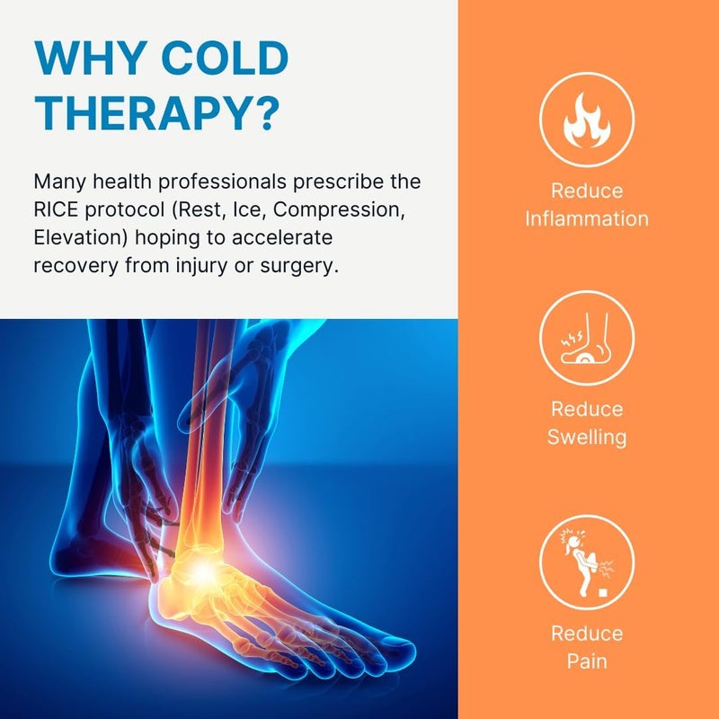 NatraCure Cold Therapy Socks - Gel Ice Treatment for Feet, Heels, Swelling, and Arch Pain (Large Size) - Image 3