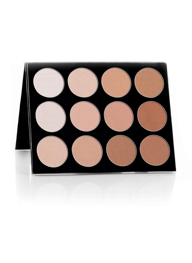 mehron Makeup Foundation Celebre Prohd Pressed Powder, Contour & Highlight Palette 12 Shades - Image 1