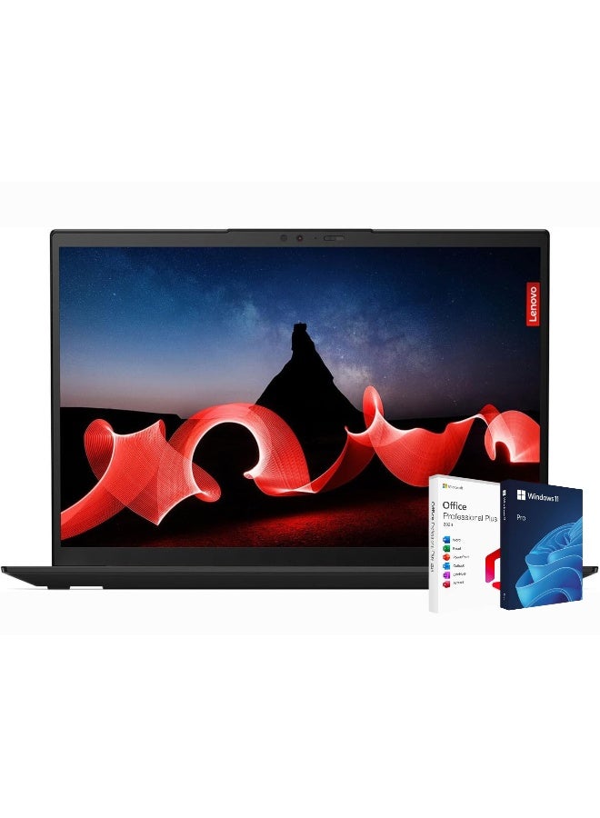 Lenovo (Upgraded Version)ThinkPad X1 Carbon Gen 13 Aura Edition Business Laptop, Intel Core Ultra 7 258V, 14 Inch 2.8K OLED, 32GB RAM, 4TB SSD, Intel Arc, Windows 11 Pro, + Life Time Office 2024 English Black - Image 1