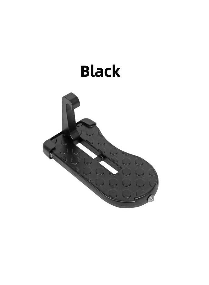 Foldable Car Roof Rack Step Car Door Step Universal Latch Hook Auxiliary Walking Car Foot Pedal Aluminum Alloy Safety Hammer - Image 5