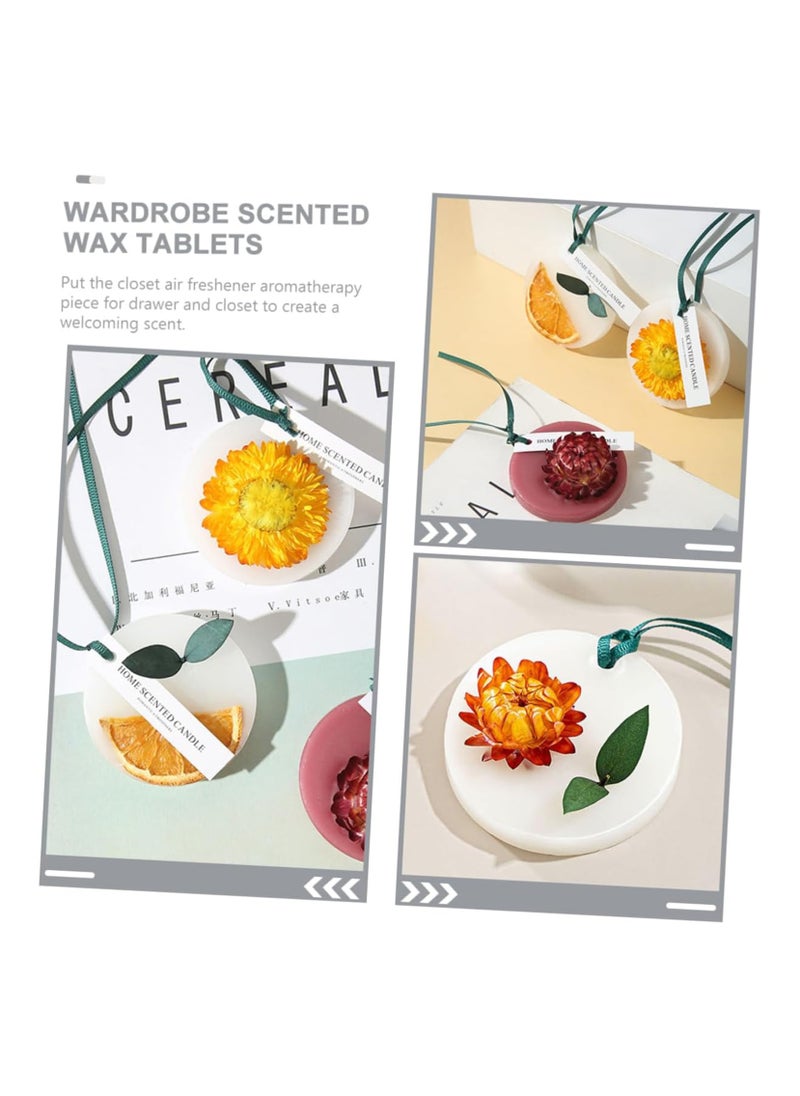 Excefore - 6Pcs Wardrobe Aromatherapy Wax Tablets Scented Wax Wax Flakes Solid Wax Scented Sachets Sachets Bags for Drawer Closet Bedroom Home (Floral-A) - Image 1