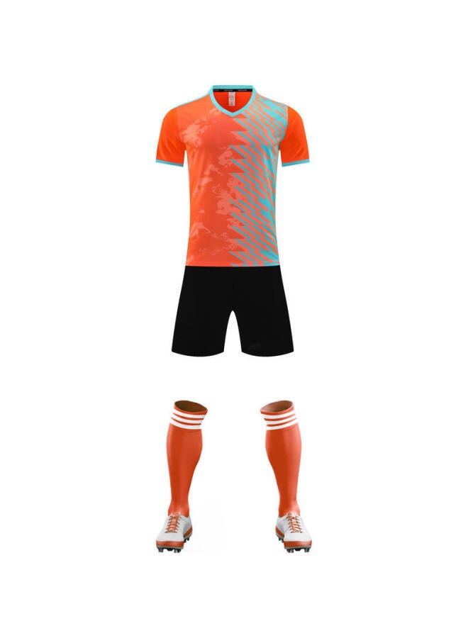 Football Uniform Suit College Men's Football Training Uniform Adult Children's Game Team Uniform Girls Badminton Uniform Volleyball