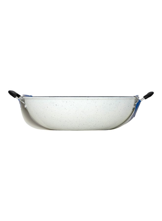 Bister Granite Non-Stick Wok with Dual Side Handles, 30 cm Insulated Bowl – Keeps Food Hot and Fresh, Black & Beige - Image 2