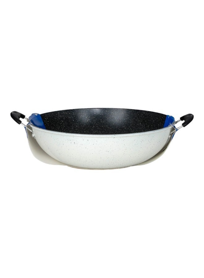 Bister Granite Non-Stick Wok with Dual Side Handles, 30 cm Insulated Bowl – Keeps Food Hot and Fresh, Black & White - Image 5