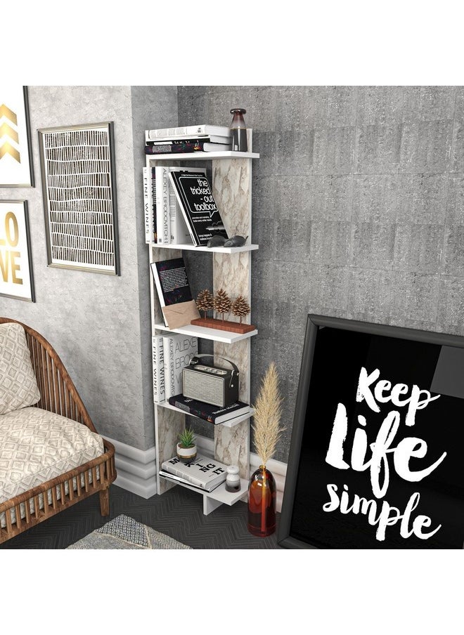 Alfa 5-Tier Corner Bookcase 19.6 x 170 x 45 cm