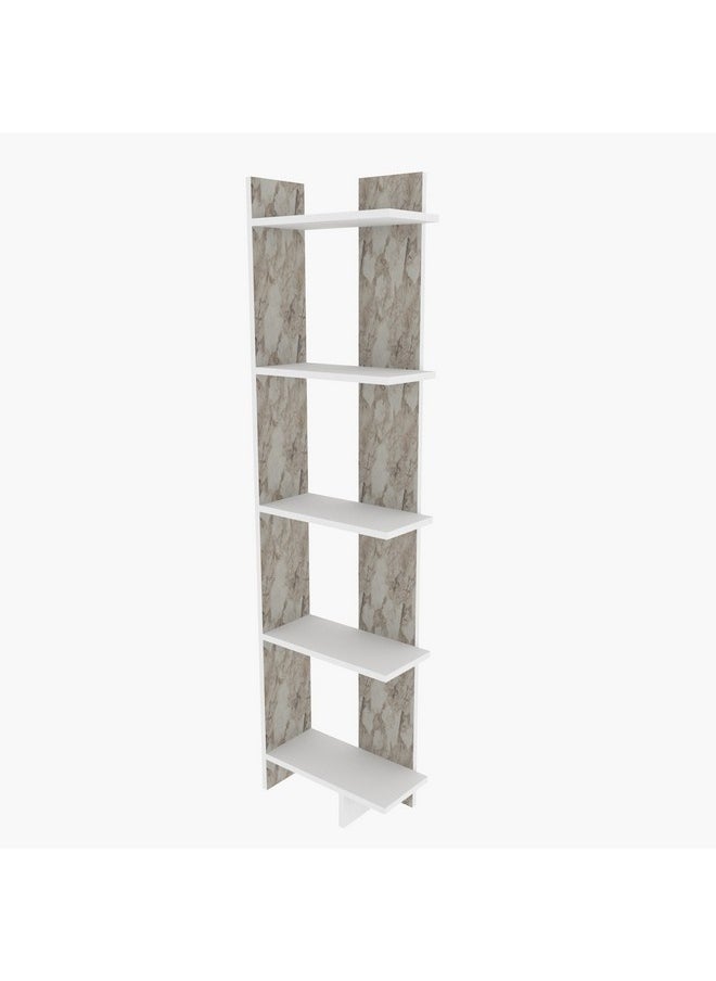 Alfa 5-Tier Corner Bookcase 19.6 x 170 x 45 cm