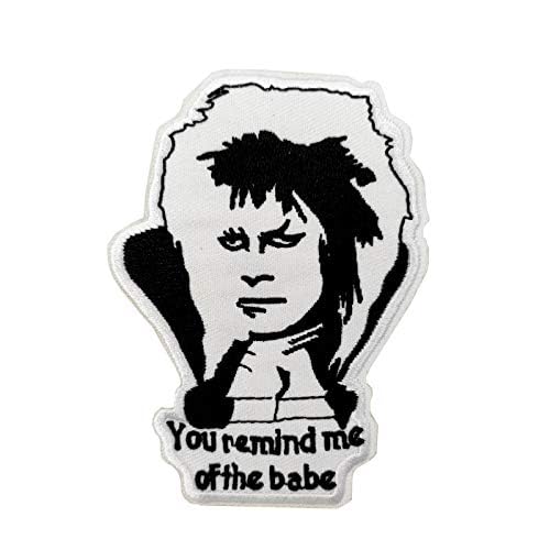 Cute-Patch Labyrinth Movie Goblin King Embroidered Iron on sew on Patch You Remind me of The Babe - Image 2