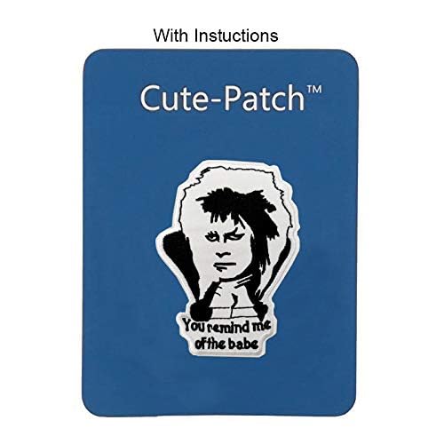Cute-Patch Labyrinth Movie Goblin King Embroidered Iron on sew on Patch You Remind me of The Babe - Image 4
