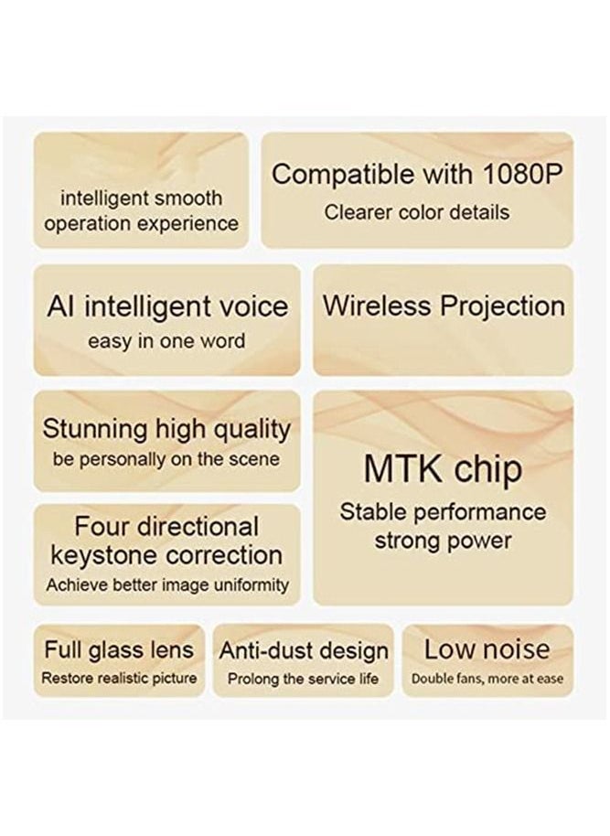 wanbo - X1 Max Projector 4K Android 9 1080P Mini LED Portable Projector Keystone Correction Same Screen For Home - Image 1