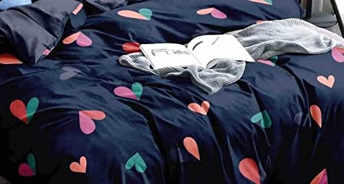 VIVEA RESERVE 220 GSM Microfiber Reversible AC Comforter Double Bed King Size/Duvet (90" x 100" inch, Blue Heart) - Image 3