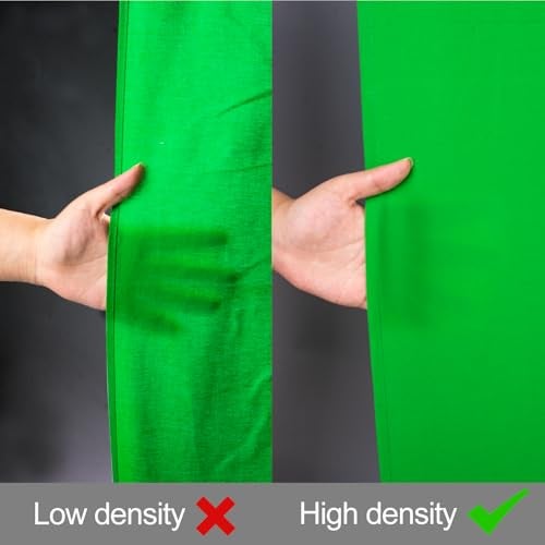 EMART 5x7ft Green Screen Backdrop, Polyester Wrinkle-Resistant Curtain Fabric, Chroma-Key greenscreen Cloth Sheet for Zoom, Including 2 Spring Clamps Suitable for Photoshoot, Interview, Live Stream - Image 4