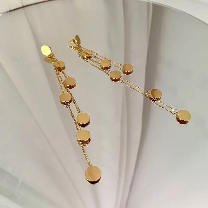 Golden Stainless Steel Earring - Image 2