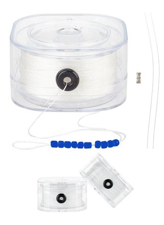 Pack 0.6mm Bracelet Strings with Organizing Case 87 Yards Beading String Seed Bead Thread Sewing String with Leading Wire for Leather Stitching Beading Jewelry Bracelets Making - White - pzsku/ZA9075E1389C4862A7301Z/45/_/1718664308/29b05bdb-1d59-4328-b72f-f2bb53d2f2f5