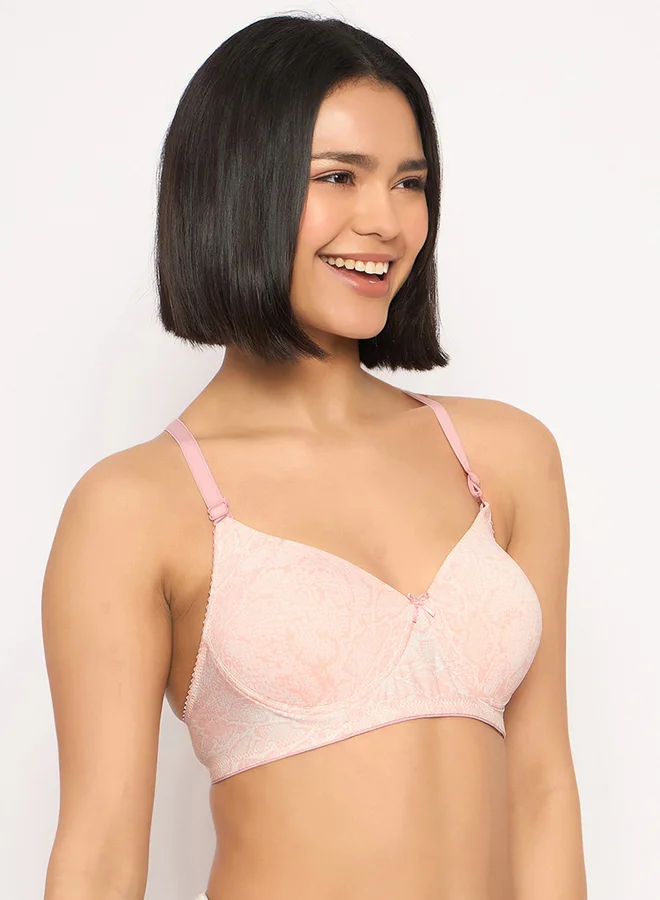 Clovia Clovia Pack of 2 - Printed Padded Non-Wired Full Coverage Multiway T-Shirt Bra