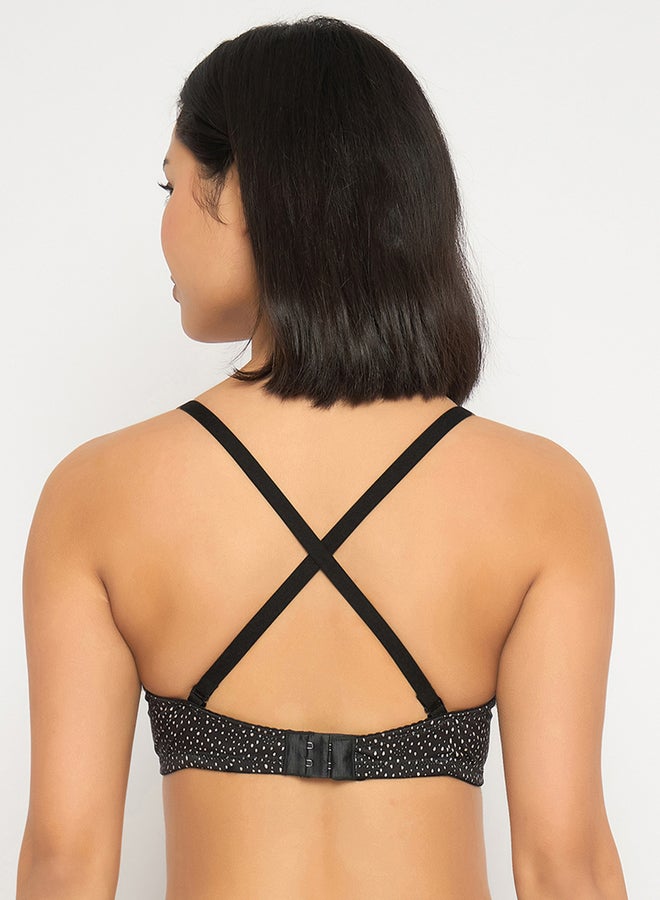 Clovia Pack of 2 - Printed Padded Non-Wired Full Coverage Multiway T-Shirt Bra - Image 5