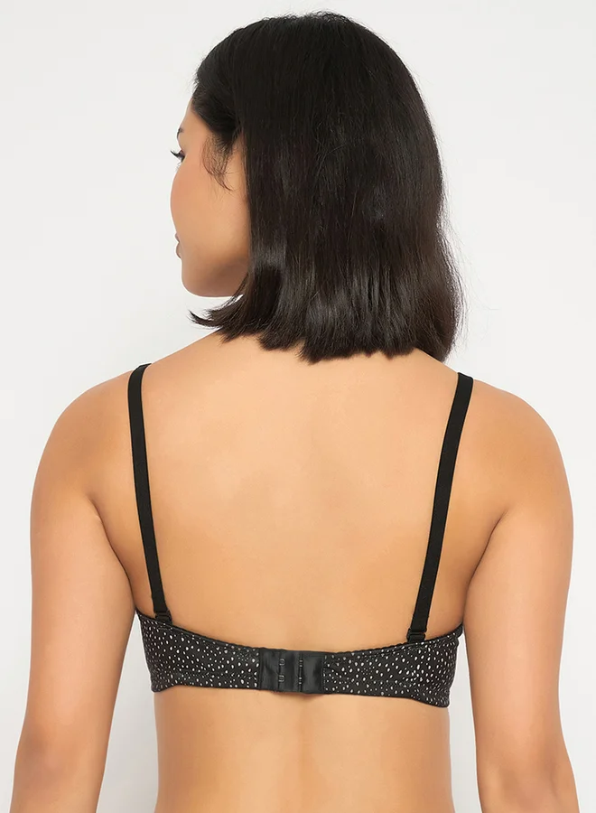Clovia Clovia Pack of 2 - Printed Padded Non-Wired Full Coverage Multiway T-Shirt Bra