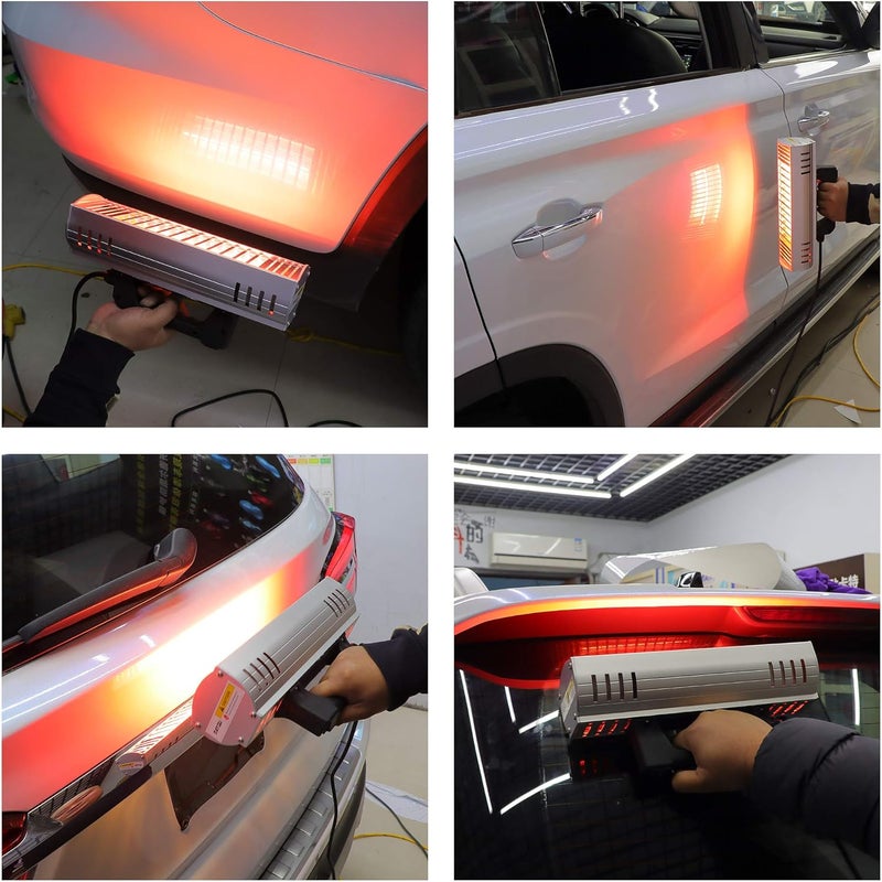 DATOUBOSS Handheld Infrared Paint Curing Lamp 1000w Shortwave Infrared Paint Lamp Paint Baking Dryer Car Body Repair Tool (110V) - Image 3