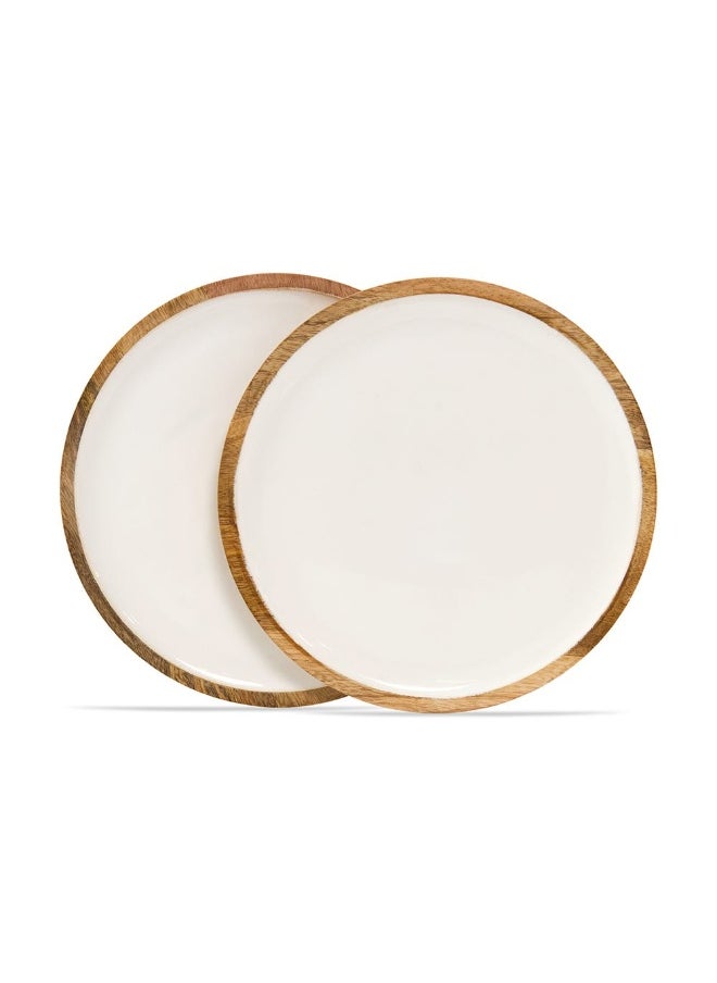 Firoz 2- Pieces Dinner Plate Set, White And Natural - 25Cm - pzsku/ZA90772247938BC113AAFZ/45/_/1736868149/446858d1-33bf-4c72-b4f2-deeacd3cdf2b