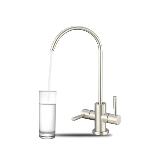 B BACKLINE Stainless Steel 304 Grade 2 in 1 Ro Water Purifiers Tap/Faucet | Double Water Inlet Tap, Filter Water Tap & Kitchen Normal Water Tap | 360° Rotatable Ro Drinking Water Filter (Brushed) - Image 5