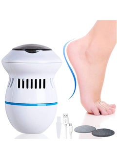 Portable Electric Vacuum Adsorption Foot Grinder, USB Electronic Foot File Pedicure Tools, Dual-Speed Callus Remover, Pedicure Foot Care Tool for Dead,Hard Cracked Dry Skin