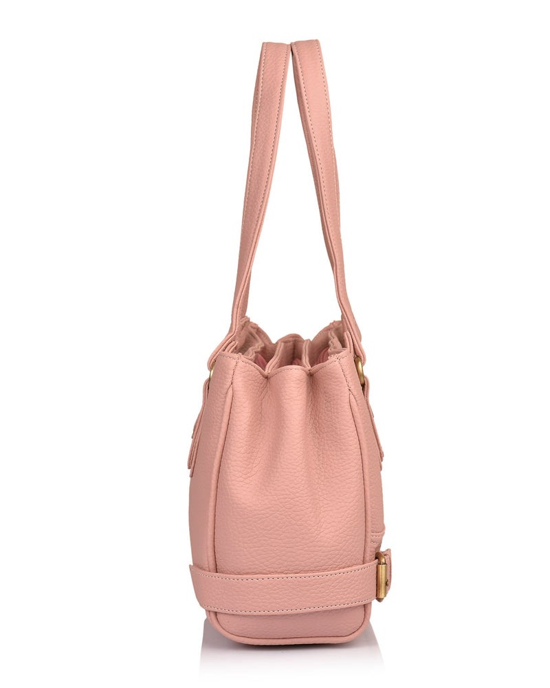 Fostelo Women's Nightingale Satchel Tote Handbag for Women | Ladies Purse | Stylish Shoulder Bag | Gift For Women | Light Pink - Image 4