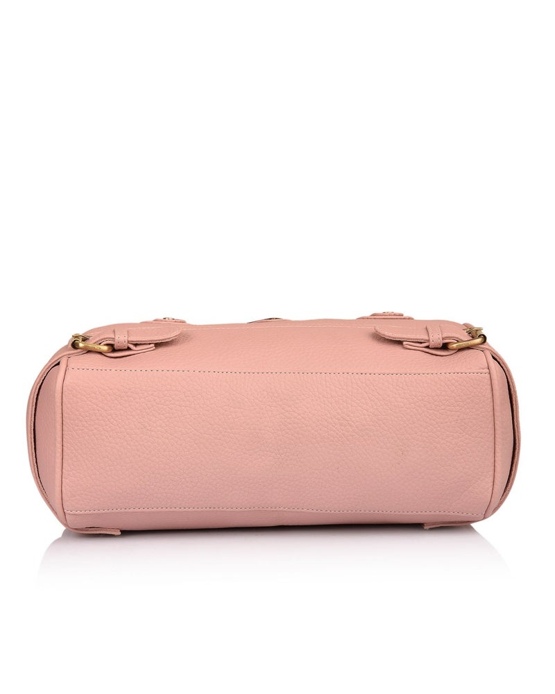 Fostelo Women's Nightingale Satchel Tote Handbag for Women | Ladies Purse | Stylish Shoulder Bag | Gift For Women | Light Pink - Image 5